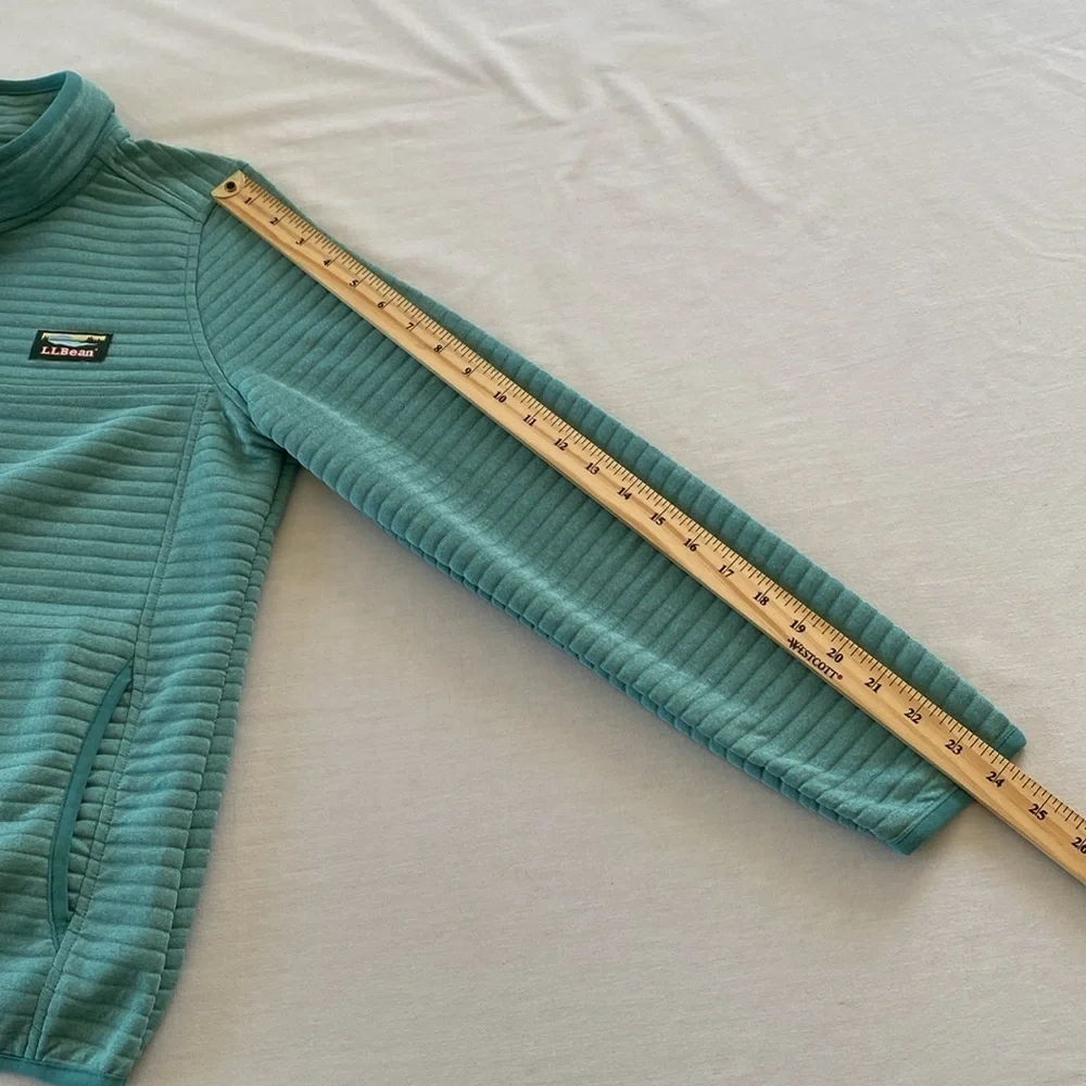 L.L Bean Women's Teal Airlight Knit Pullover Shacket. - Picture 8 of 12